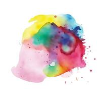 Soft watercolor splash stain background vector