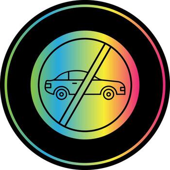 No Overtaking Vector Icon Design