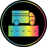 Truck Lane Vector Icon Design