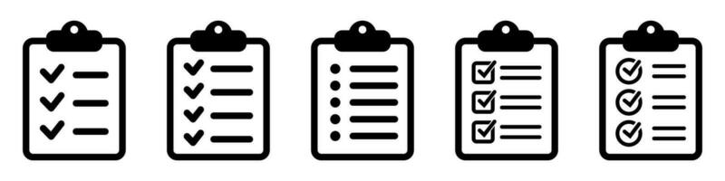 Clipboard and checklist icon. Project management, questionnaire line icon. To do list vector icon for web site and app design.