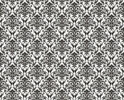 Horizontally And Vertically Repeatable Vector Seamless Damask Vintage Pattern.