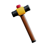 Hammer 3d Rendern Symbol Illustration png