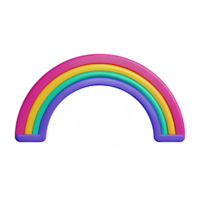 boho regenboog 3d renderen icoon illustratie png