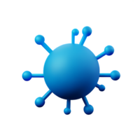 virus 3d renderen icoon illustratie png