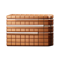 brick wall 3d rendering icon illustration png