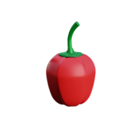 pepper 3d rendering icon illustration png