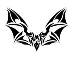 graphic vector illustration of design tribal art abstract bat tattoo