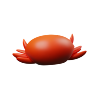 crab 3d rendering icon illustration png