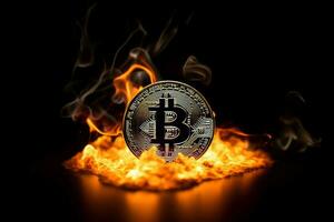 ardiente bitcoin generar ai foto