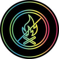 No Fire Allowed Vector Icon Design