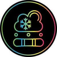 diseño de icono de vector de snowboard