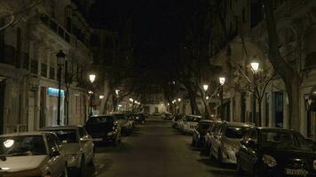 silencieux rue dans nuit Venise, Italie video