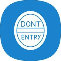 Do Not Enter Vector Icon Design