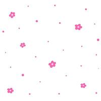 pink flowers, background with falling flowers. Illustration for backgrounds and packaging. Image can be used for greeting cards, posters, stickers and textile. Isolated on white background. vector
