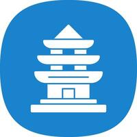 Pagoda Vector Icon Design