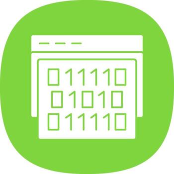 diseño de icono de vector de código binario