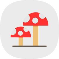 Mushrooms Vector Icon Design