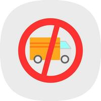 No Trucks Vector Icon Design