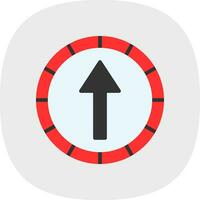 Ahead Only Vector Icon Design