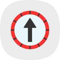 Ahead Only Vector Icon Design