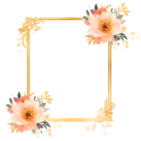 Flower frame sticker or clip art png