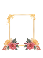 Flower frame sticker or clip art png