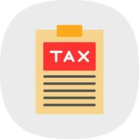 Tax Vector Icon Design