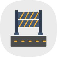 Road Block Vector Icon Design