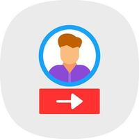 Log In Vector Icon Design