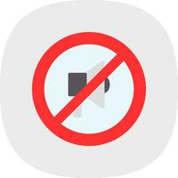 Silence Vector Icon Design