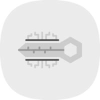 Digital key Vector Icon Design
