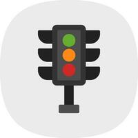 Traffic light Vector Icon Design