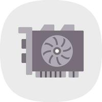 gpu minería vector icono diseño