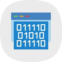 Binary code Vector Icon Design