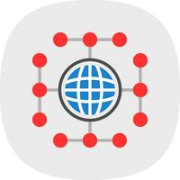 Global network Vector Icon Design