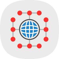 Global network Vector Icon Design