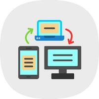 Data transfer Vector Icon Design