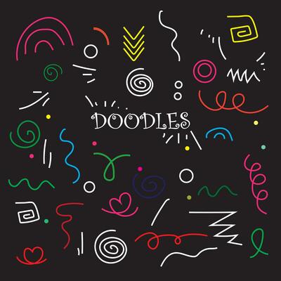 Vector a collection of handdrawn doodles elements set