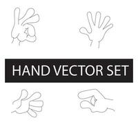 Free vector elegant line art hands