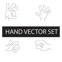 Free vector elegant line art hands