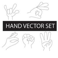 Free vector elegant line art hands