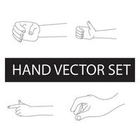 Free vector elegant line art hands