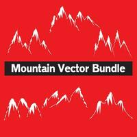 Mountain icon logo vector illustration for adventure outdoor sport graphic