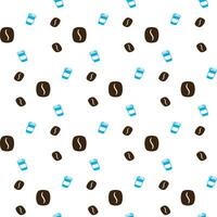 International Coffee Day Pattern Design vector