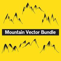 Mountain icon logo vector illustration for adventure outdoor sport graphic