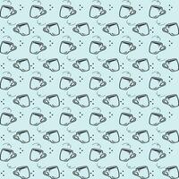 International Coffee Day Pattern Design vector