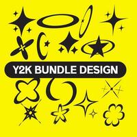 Abstract shape element for street wear and y2k vector