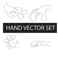 Free vector elegant line art hands