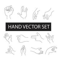 Free vector elegant line art hands