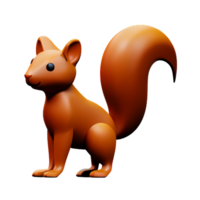 Eichhörnchen 3d Rendern Symbol Illustration png